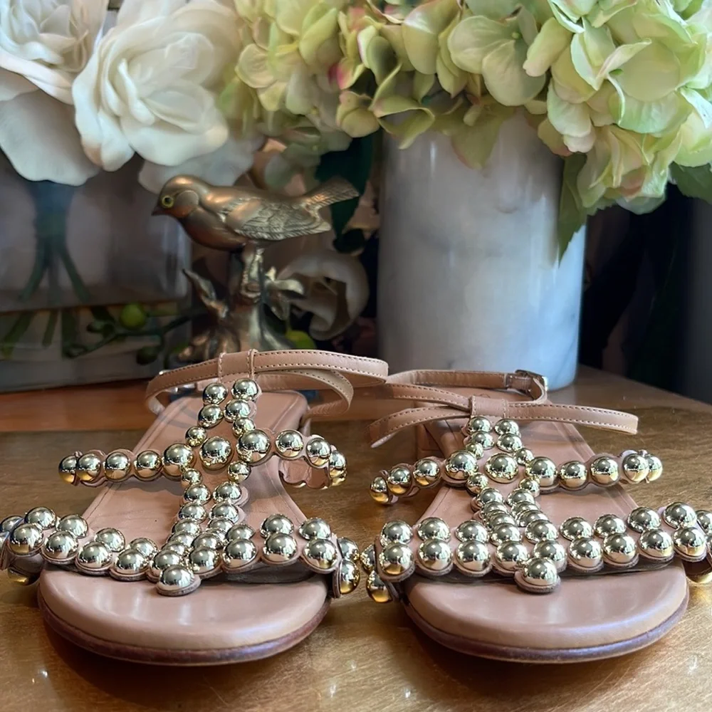 Stuart Weitzman Tini T-Strap Sandals - Picture 6 of 15